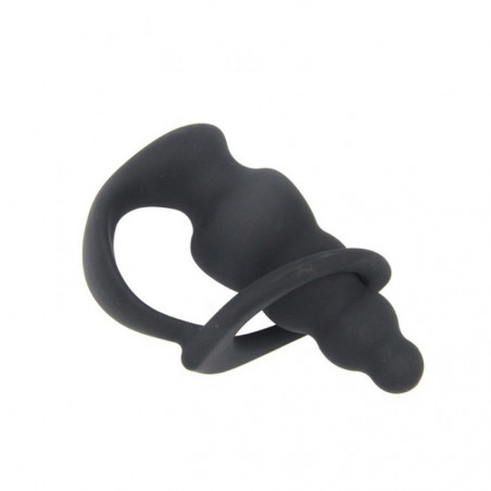 Plug Anal Masculino Con Anillo Para El Pene Silicona