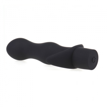 Vibrador Anal De Silicona Con Punta Curva Frecuencias Potentes