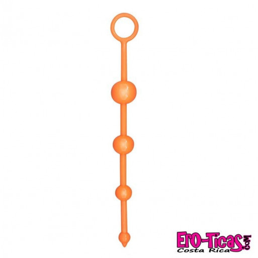 Inicio Bolas Anales con anilla - ToyJoy Funky - Naranjo Inicio Bolas Anales con anilla - ToyJoy Funky - Naranjo