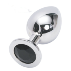 Plug de Acero Talla L - Dilatador con Diamante para Avanzados
