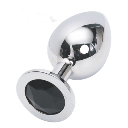 Plug de Acero Talla L - Dilatador con Diamante para Avanzados