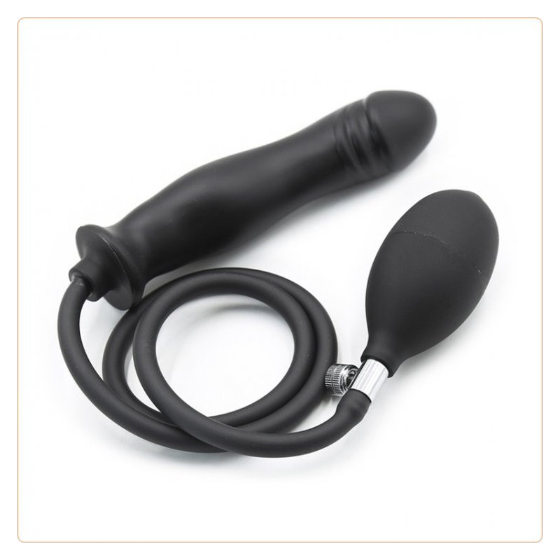 Consolador Vaginal / Anal Inflable 15 cm - Dildo de Silicón