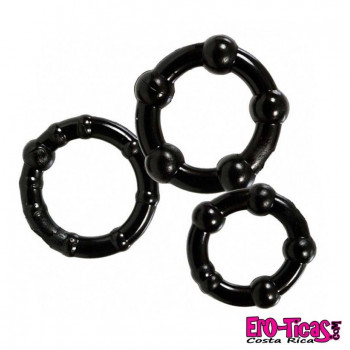 Anillos, Extensiones, Fundas Tres anillas de diferente tamaño