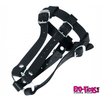 BDSM Jaula de castidad masculina de cuero BDSM Jaula de castidad masculina de cuero