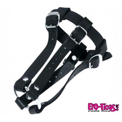 BDSM Jaula de castidad masculina de cuero BDSM Jaula de castidad masculina de cuero