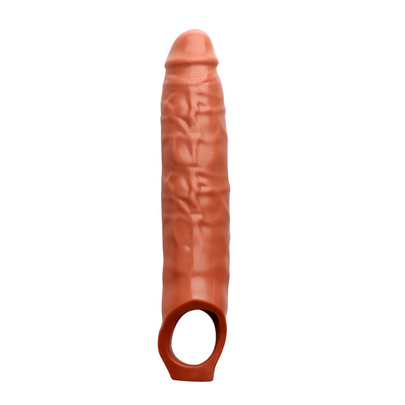 Extensión de Pene Realista de 28 cm con Anillo para Testículos