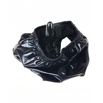 Plugs y Bolas Plug Anal con Panty de Cuero Sintético Plugs y Bolas Plug Anal con Panty de Cuero Sintético