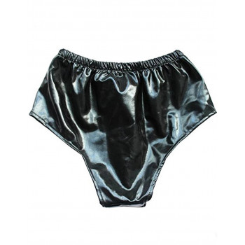 Plugs y Bolas Plug Anal con Panty de Cuero Sintético Plugs y Bolas Plug Anal con Panty de Cuero Sintético