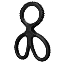 Anillo para Pene Triple Tipo Tijera - Pene y Testículos