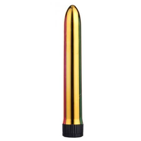Clásico Vibrador Vaginal con Acabado Metalizado
