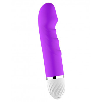 Vibradores Realísticos Elegante Vibrador de Silicona con Punta Realística Vibradores Realísticos Elegante Vibrador de Silicona con Punta Realística