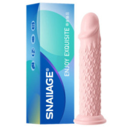 Dildo de 19 cm de Gelatina - Texturizado y con Ventosa