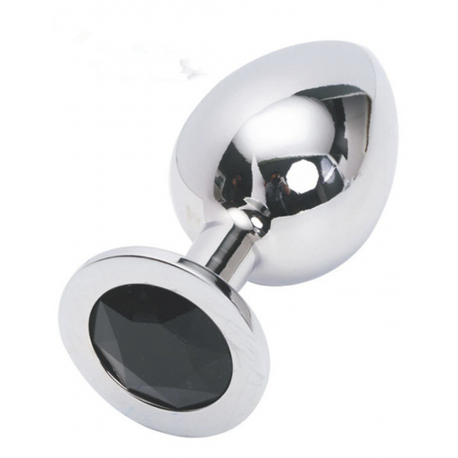 Plug de Acero con Diamante Costa Rica - Negro
