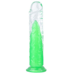 Dildo de 17.5 cm Colorido Flexible - Consolador con Ventosa