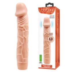 Pene Realista 22.5 cm con Vibración y Velocidad Regulable