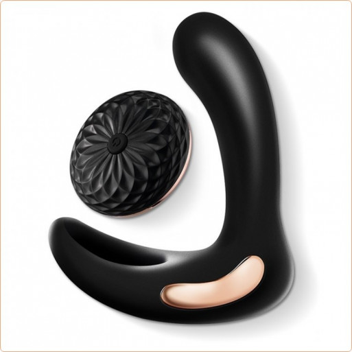 Punto P Lujoso Vibrador Prostático Inalambrico con Anillo Para el Pene Punto P Lujoso Vibrador Prostático Inalambrico con Anillo Para el Pene