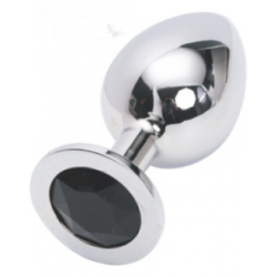 Tapón Anal Talla S - Butt Plug Unisex con Joya de Acero