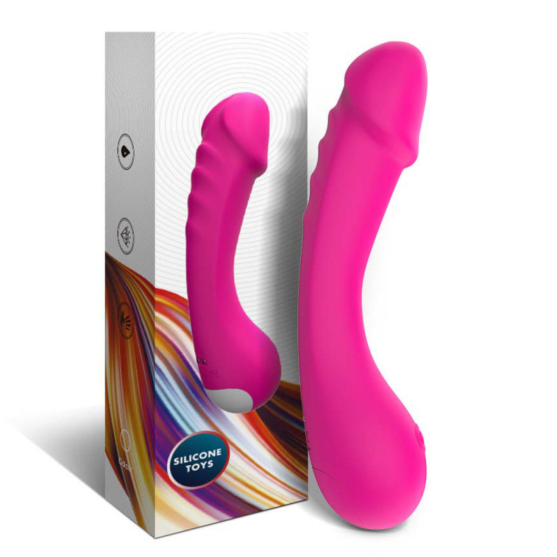 Vibrador Punto G Recargable de Silicón - 9 Frecuencias