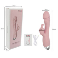 Vibrador Rabbit Recargable con Orejitas - 10 Frecuencias