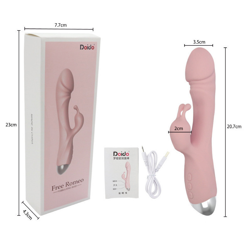 Vibrador Rabbit Recargable con Orejitas - 10 Frecuencias