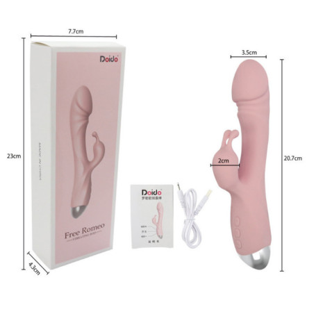 Vibrador Rabbit Recargable con Orejitas - 10 Frecuencias