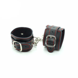 Esposas de Cuero para Juego de Dominación BDSM - Ajustables