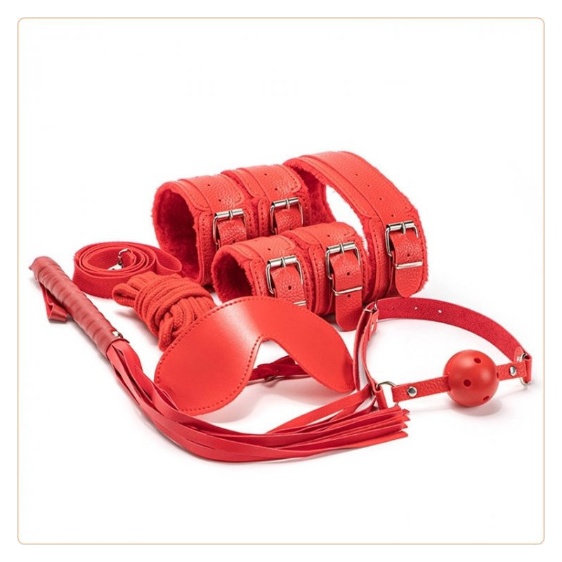 Elegante Set Spanking, Bondage, BDSM de 8 Piezas