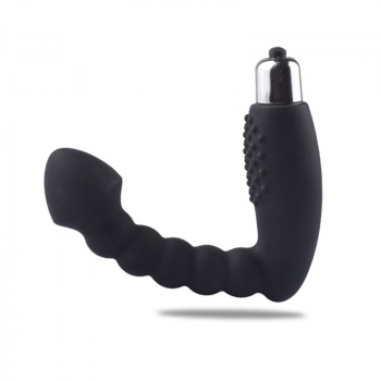 Punto G del Hombre Vibrador Prostático de Silicona con punta de pene y estrías Punto G del Hombre Vibrador Prostático de Silicona con punta de pene y estrías