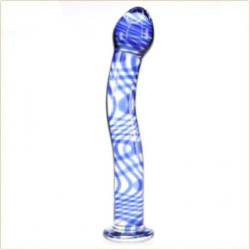 Dildo de Vidrio 19 cm - Consolador Anal / Vaginal