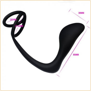 Juguetes Eróticos Costa Rica - Estimulador Prostático con Doble Anillo para el Pene - Ero-Ticas Sexshop  Juguetes Eróticos Costa Rica - Estimulador Prostático con Doble Anillo para el Pene - Ero-Ticas Sexshop