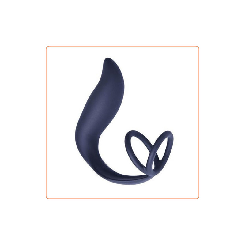 Doble Anillo para el Pene con Estimulador de Próstata - Anal Plug / Tapón