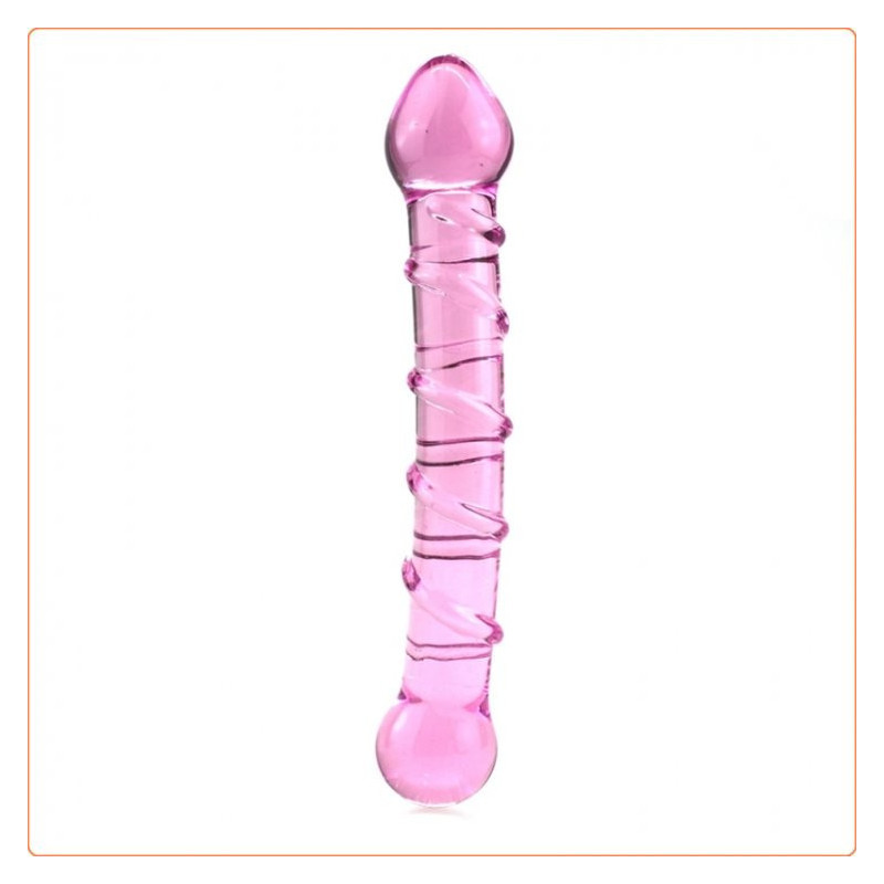 Precioso Consolador Dildo de Vidrio Doble