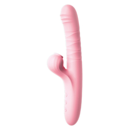 Vibrador Conejito Recargable con Succionador de Clítoris