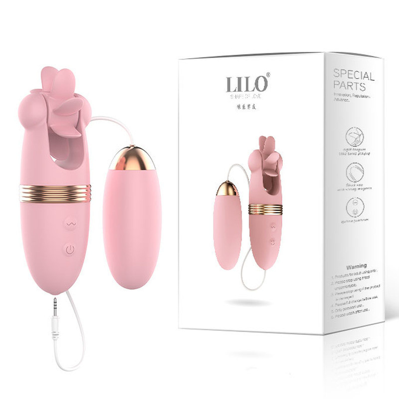 Simulador de Lengua Recargable con Huevo Vibrador