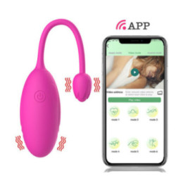 Huevo Vibrador Recargable Inalámbrico con App
